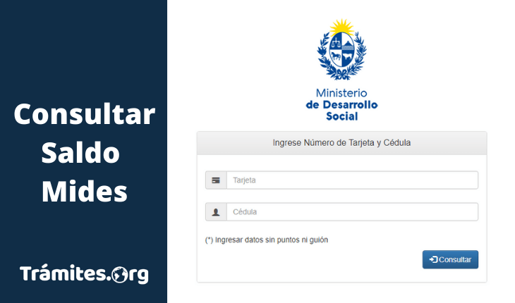 Consultar Saldo Mides